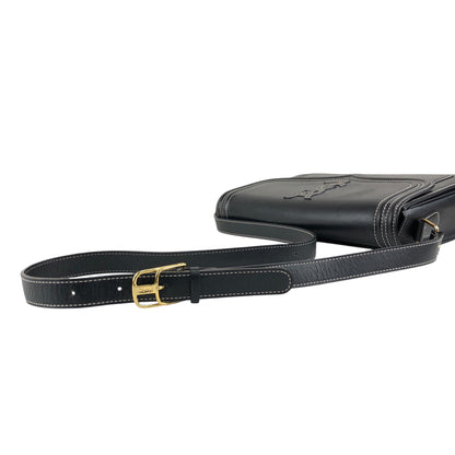 Yves Saint Laurent YSL Logo Shoulder bag Black Vintage wvtdki