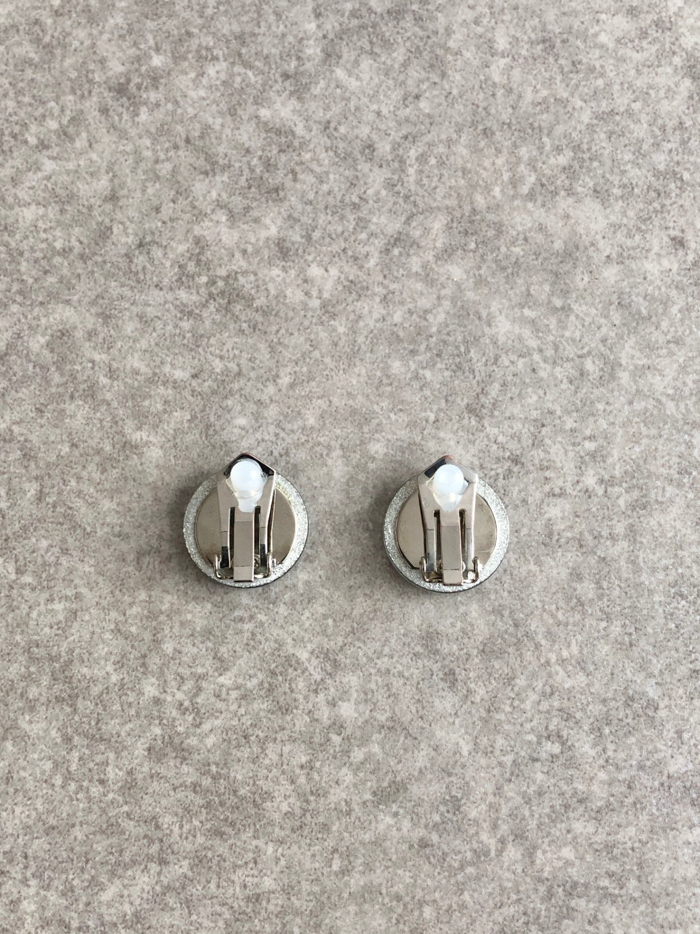 CHANEL Coco Mark Earrings Clear Vintage 65a7rz