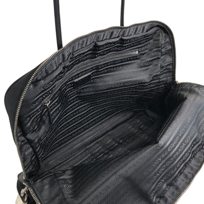 PRADA Triangle Logo Padlock Totebag Black Vintage ggz5as