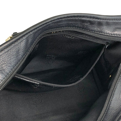 LOEWE Amazona Anagram Small Boston bag Handbag Black Vintage jeeyya