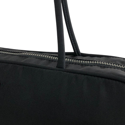 PRADA Tessuto Triangle Logo Padlock Small Boston bag Handbag Black Vintage a3zkst