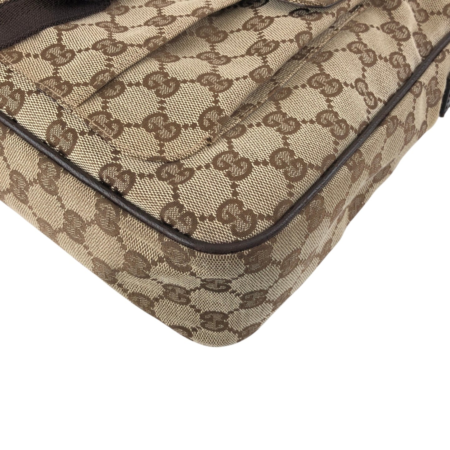 GUCCI GG Canvas Shoulder bag Brown Vintage arvcnf