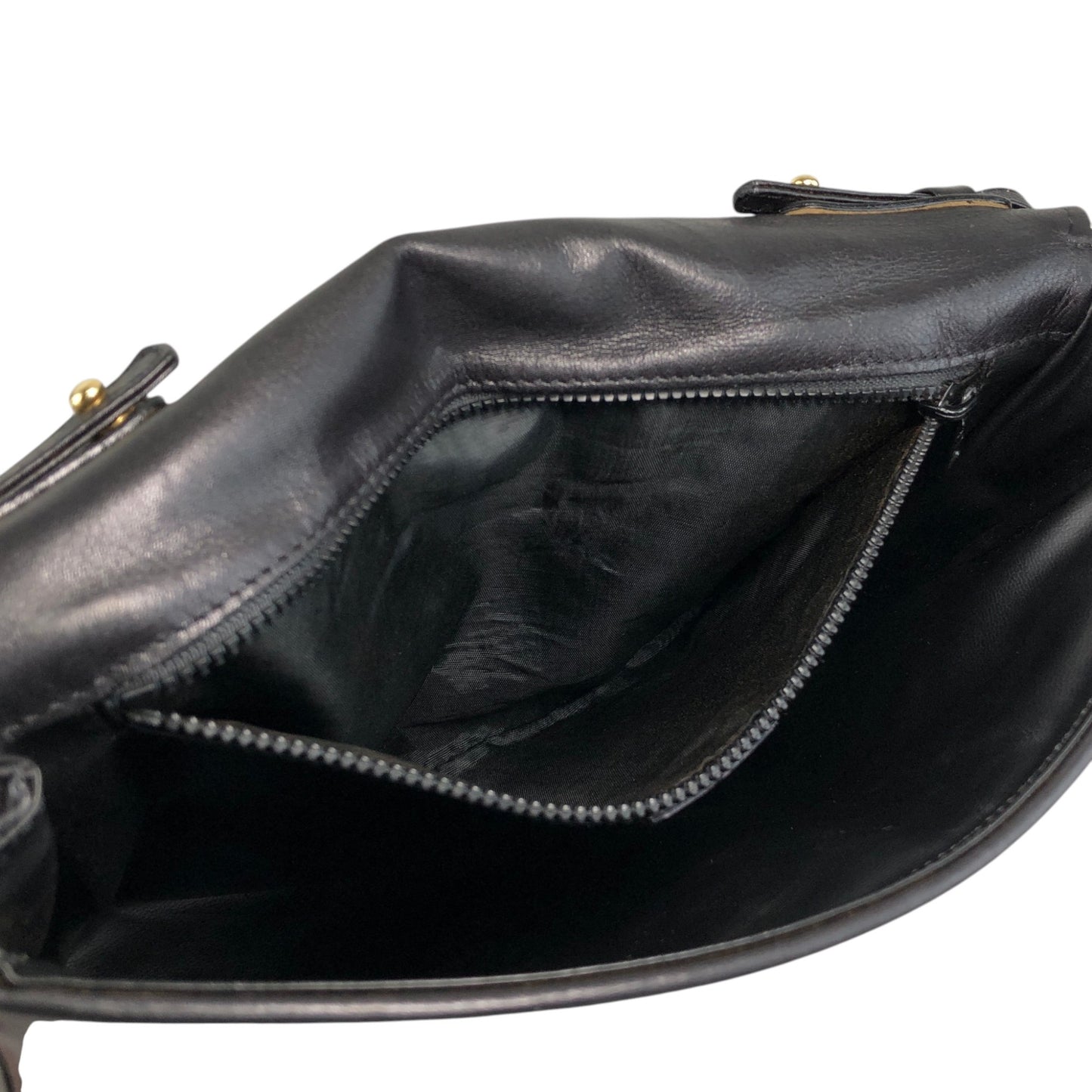 CELINE Blason Shoulder bag Black Vintage tuhbjd