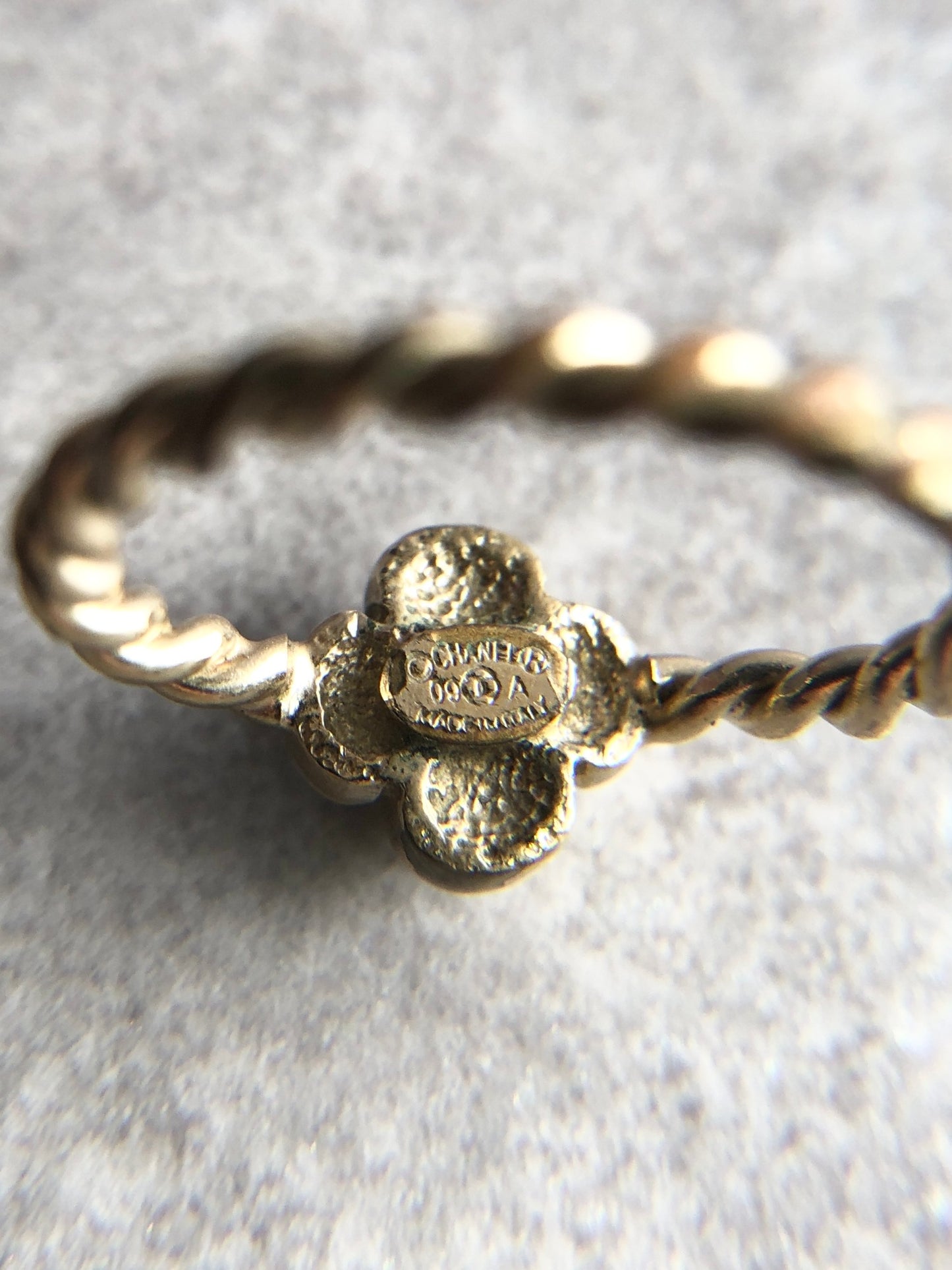 CHANEL Ring Gold Vintage 5xvycp