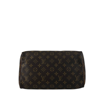 LOUIS VUITTON Monogram Handbag Boston bag Brown Vintage y2vg3b