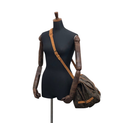 LOUIS VUITTON Monogram Shoulder bag Brown M42256 Vintage 38nfh4