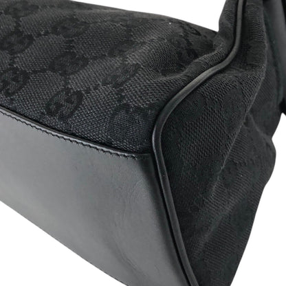 GUCCI GG Canvas Shoulder bag Black Vintage hgsb6r