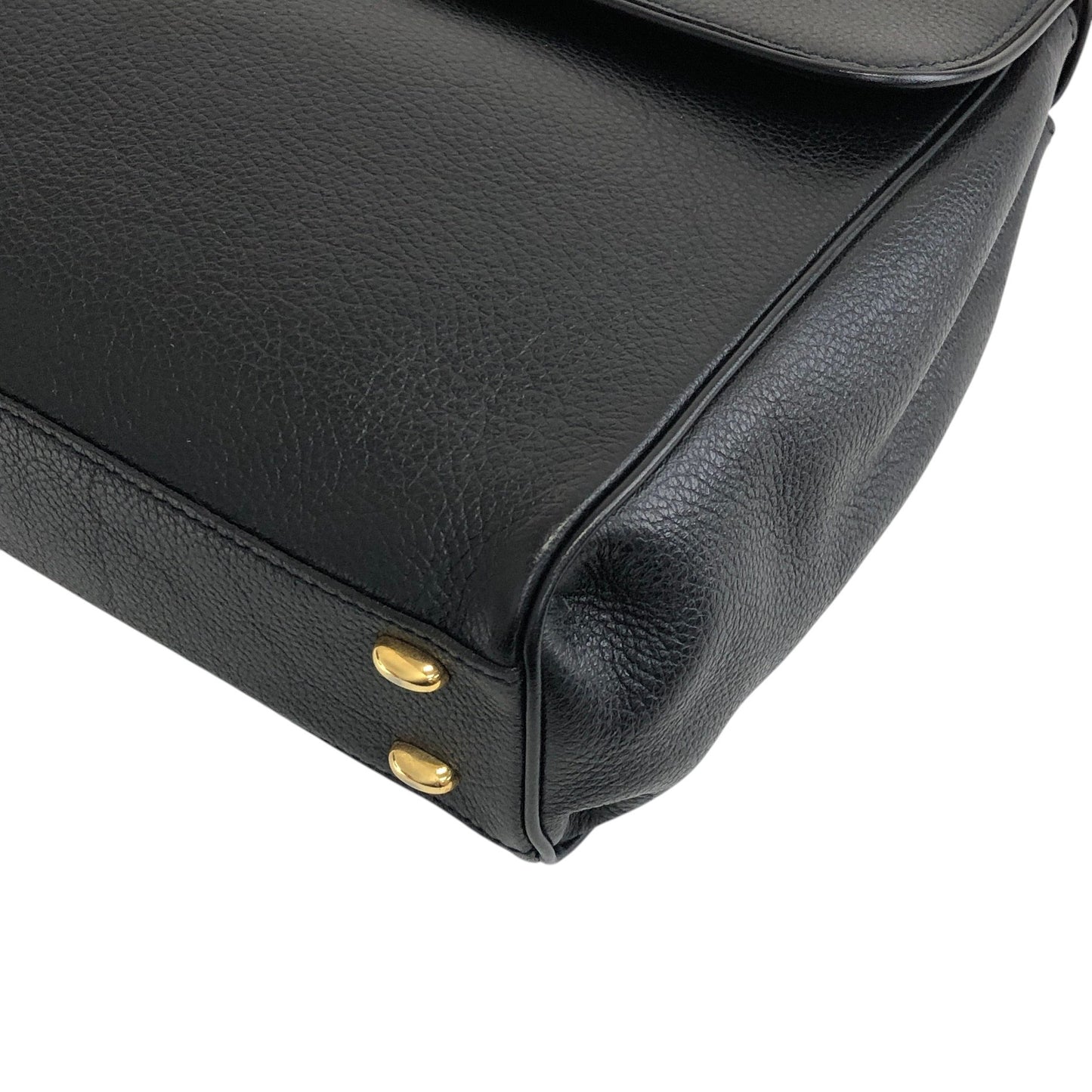 CELINE Toggle Clasp Two-way Handbag Shoulder bag Black Vintage nnb8md