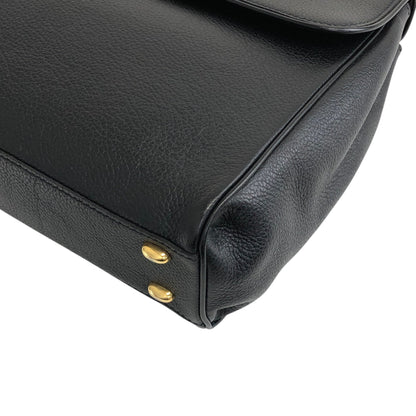 CELINE Toggle Clasp Two-way Handbag Shoulder bag Black Vintage nnb8md