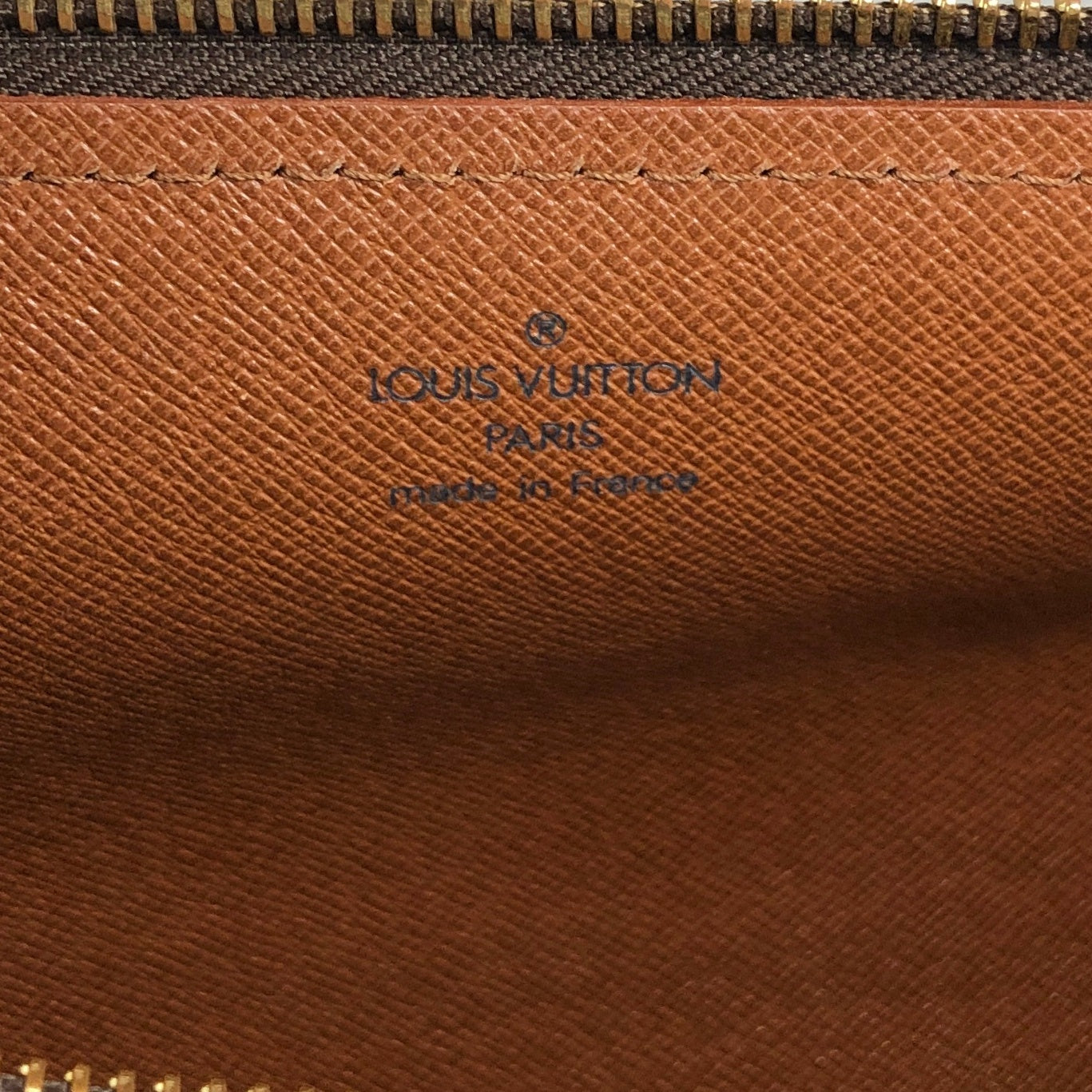 LOUIS VUITTON Monogram Handbag Brown M51365 Vintage zykjuk