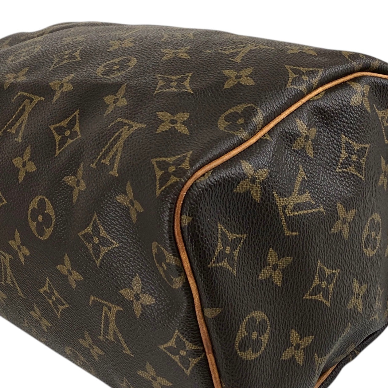 LOUIS VUITTON Monogram Small Boston bag Handbag Brown Vintage 765gwg