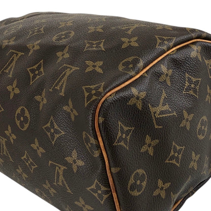 LOUIS VUITTON Monogram Small Boston bag Handbag Brown Vintage 765gwg