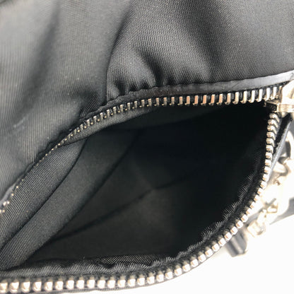 PRADA Triangle Logo Nylon Shoulder bag Black Vintage tfuabp