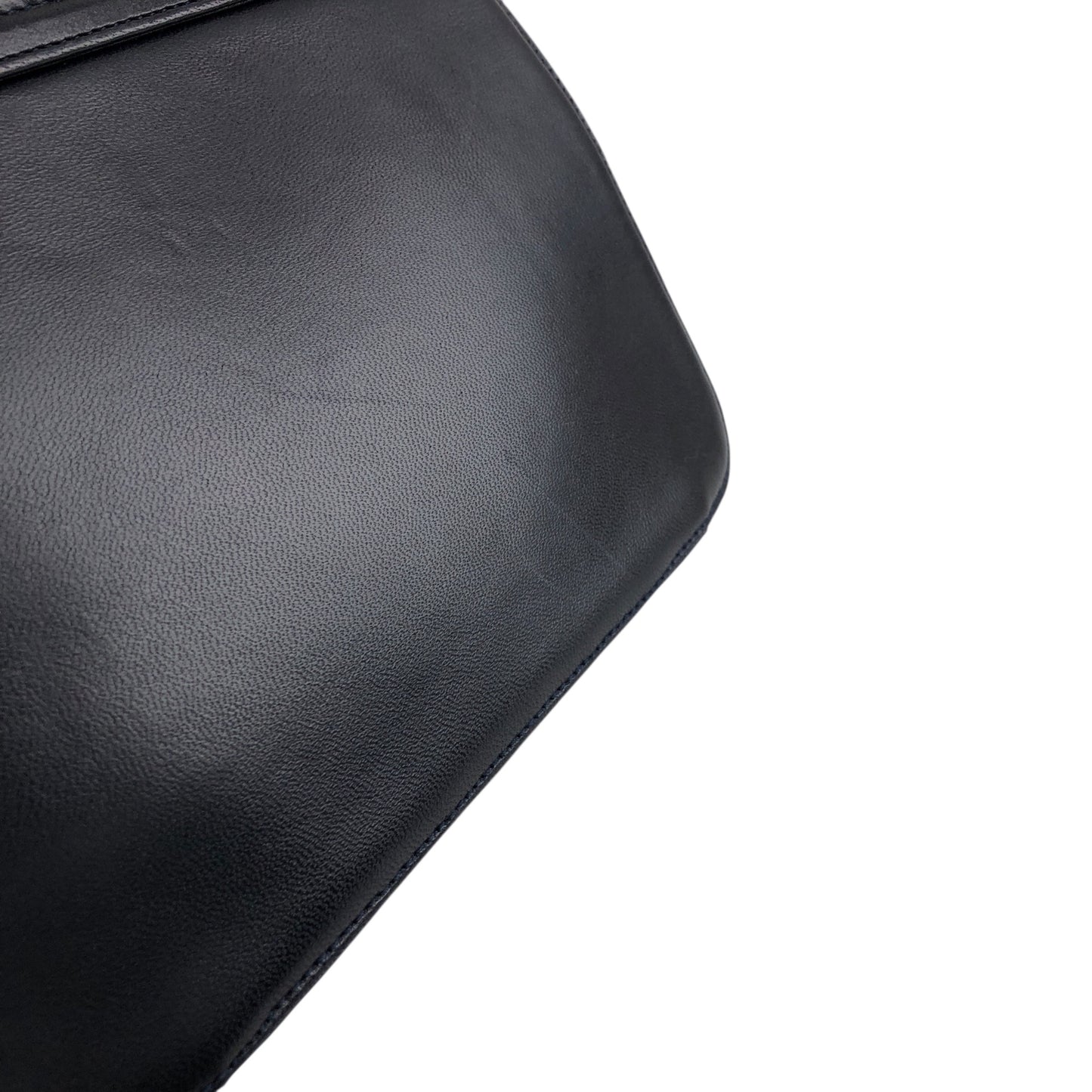 PRADA Logo Chain houlder bag Black Vintage 8snhrv