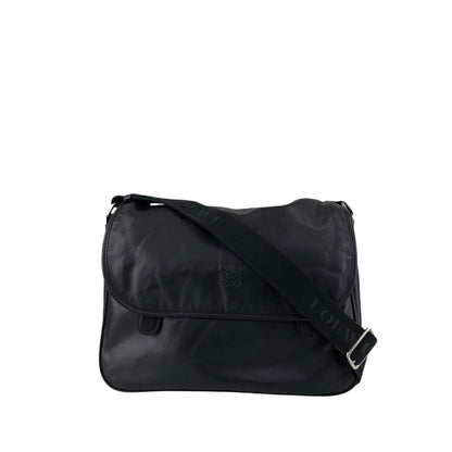 LOEWE Anagram Shoulder bag Black Vintage stpht7