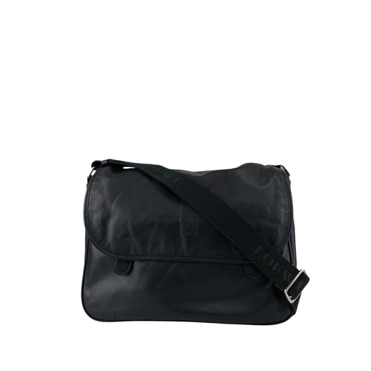 LOEWE Anagram Shoulder bag Black Vintage stpht7
