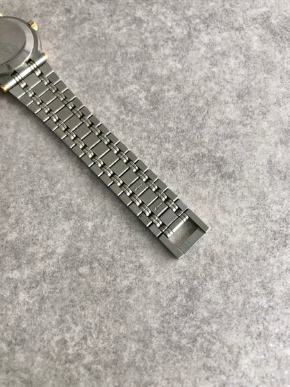GUCCI GG Motif Watch Silver×Gold 9100L Vintage vgjnar