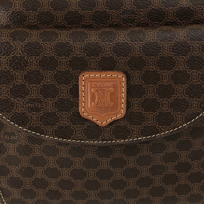 CELINE Macadam Blason Handbag Brown Vintage sw7bj6