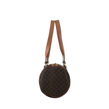 CELINE Macadam Blason Handbag Brown Vintage 3wk4bc