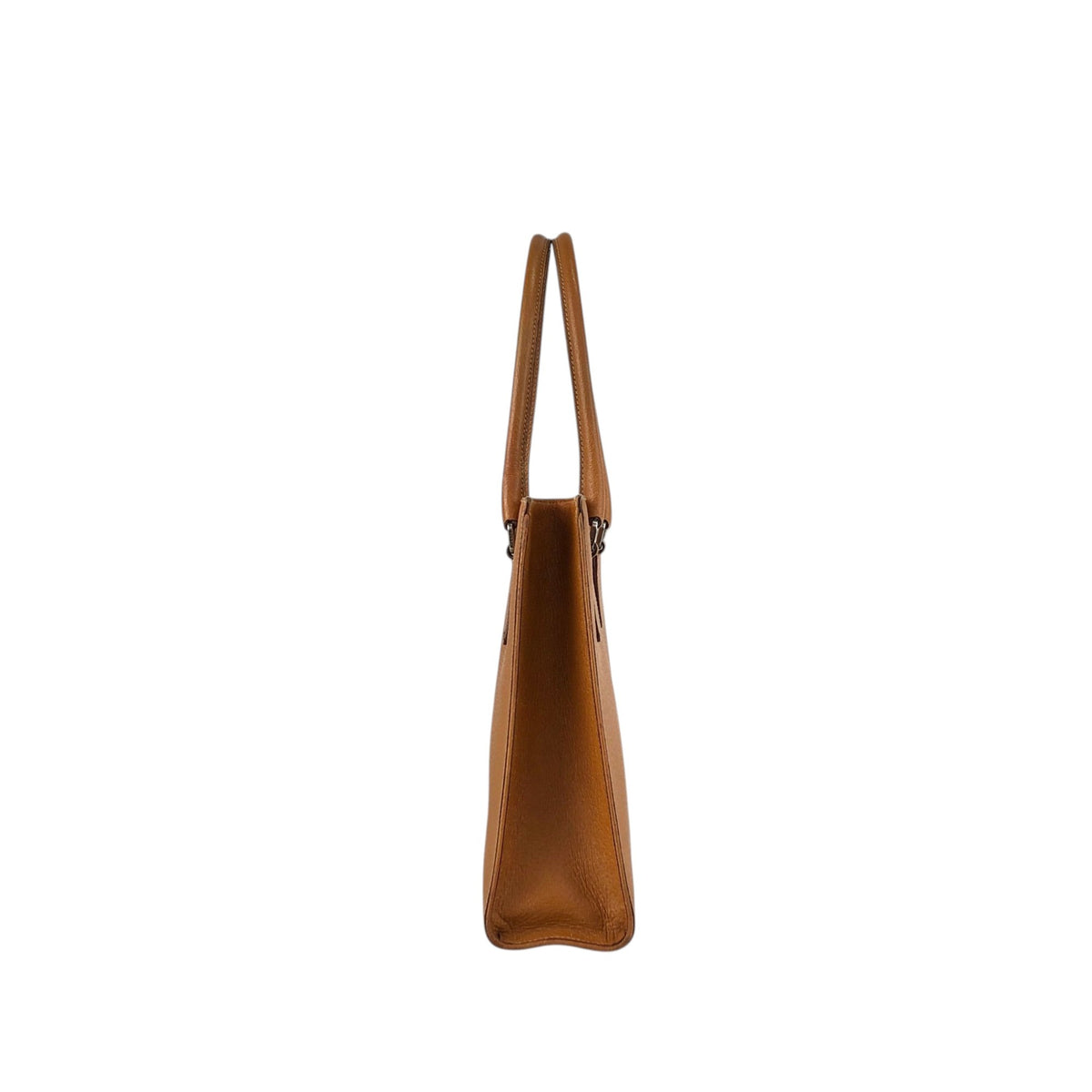 PRADA Triangle Logo Totebag Brown Vintage isz7da
