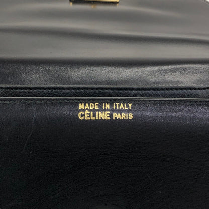 CELINE Blason Shoulder bag Black Vintage iw3njy