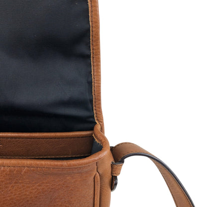 LOEWE Logo Embossed Shoulder bag Brown Vintage 6n4xku