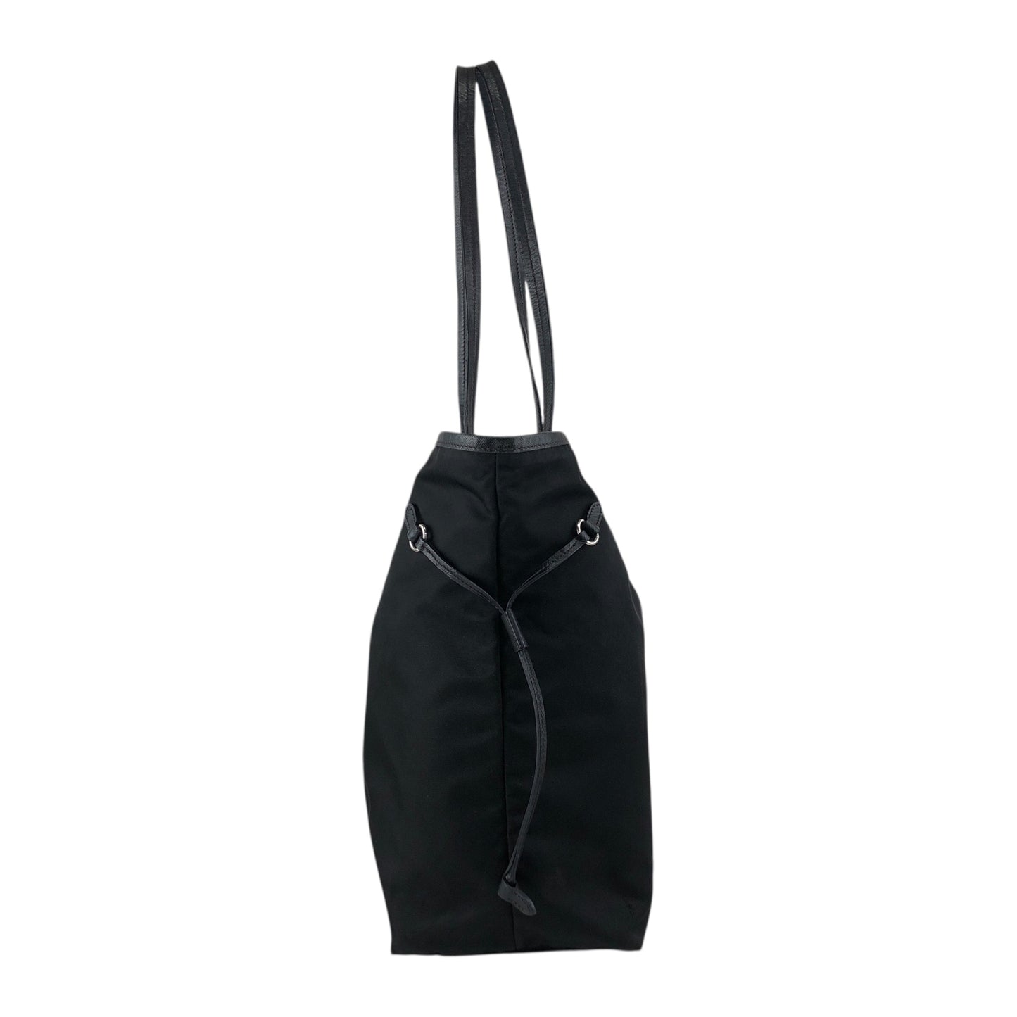 PRADA Logo Totebag Black Vintage tv4u47