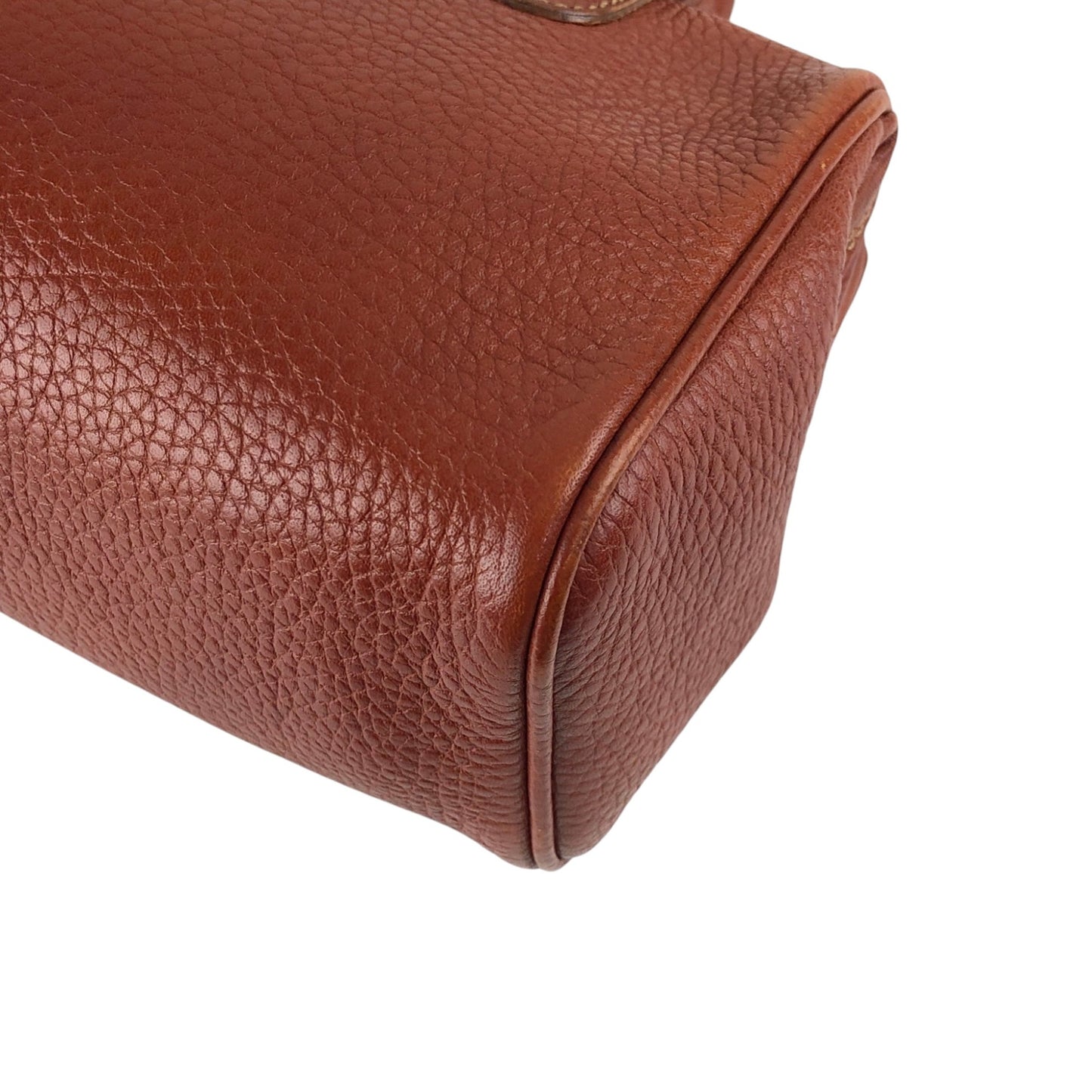 FENDI FF Logo Two-way Small Boston bag Shoulder bag Brown Vintage b23egd