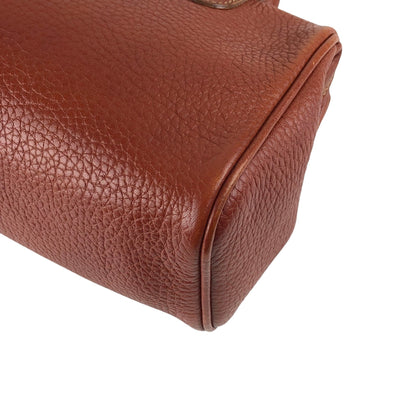 FENDI FF Logo Two-way Small Boston bag Shoulder bag Brown Vintage b23egd