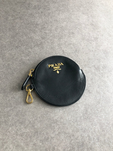 PRADA Logo Coin Purse Black Vintage khyxfk – VintageShop solo