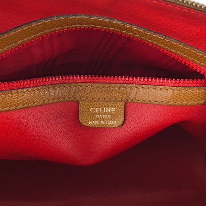 CELINE Two-way Handbag Shoulder bag Brown Vintage 5ukm4d
