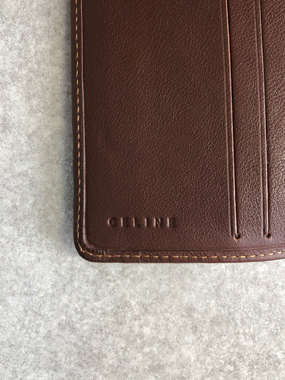 CELINE Triomphe Folded Wallet Navy Vintage vwdke2