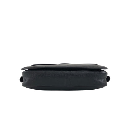 Yves Saint Laurent YSL Logo Shoulder bag Black Vintage 2c23th