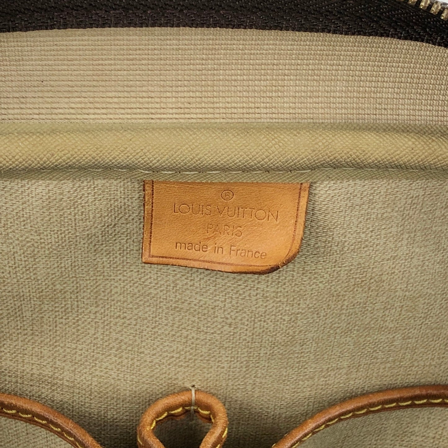 LOUIS VUITTON Monogram Handbag Brown Vintage bwp3ix