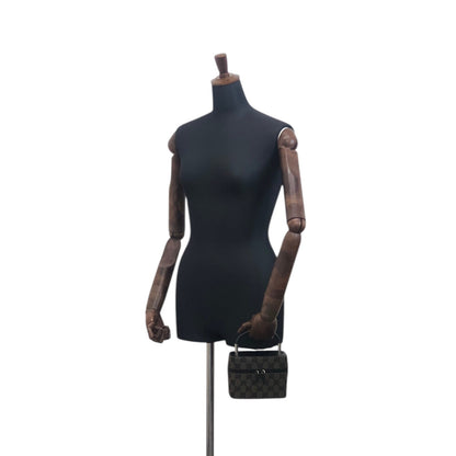 GUCCI GG Canvas Handbag Vanity bag Black Vintage px6678