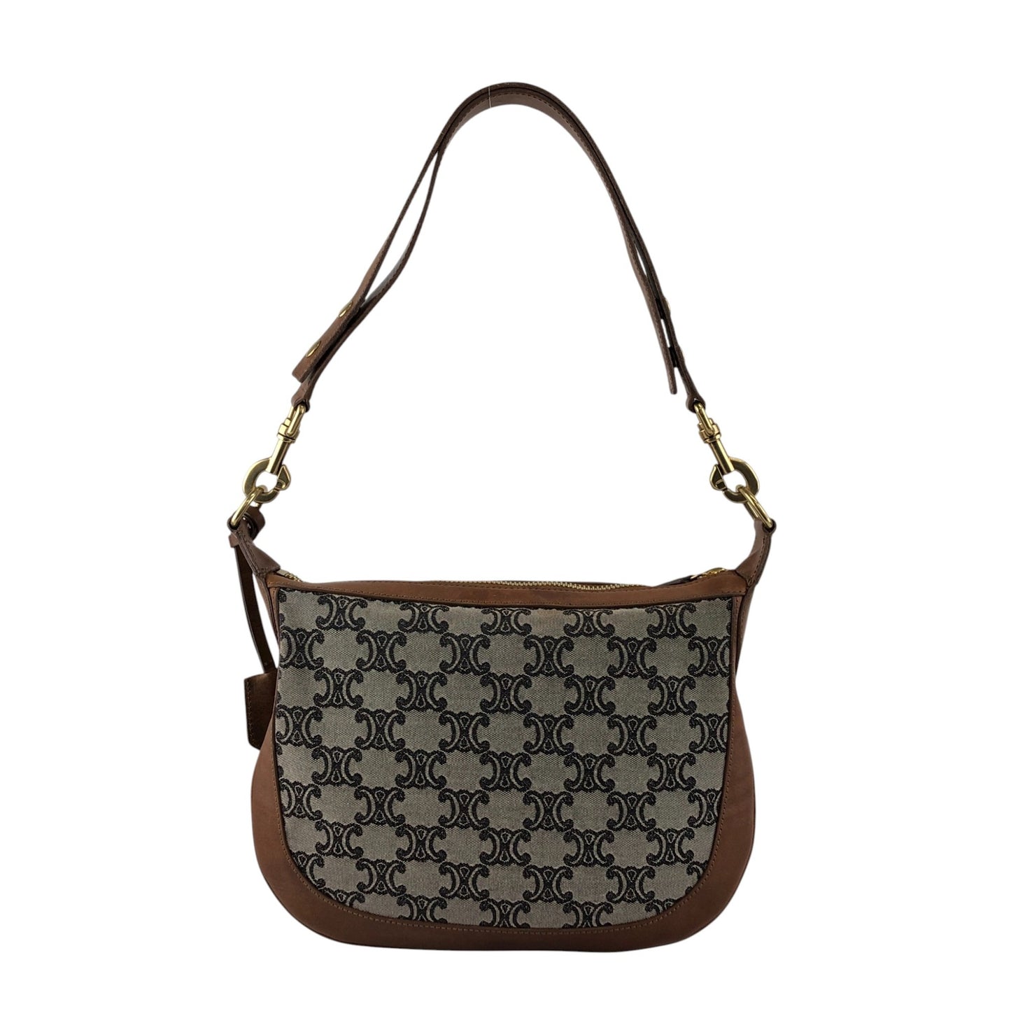 CELINE Macadam Shoulder bag Brown Vintage sun8w8
