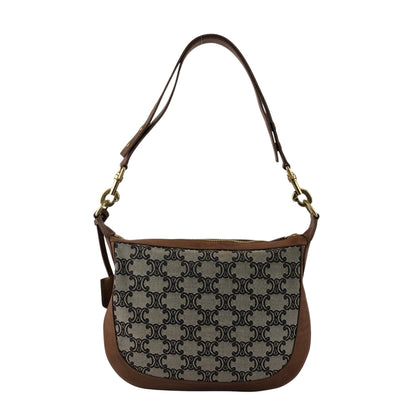 CELINE Macadam Shoulder bag Brown Vintage sun8w8