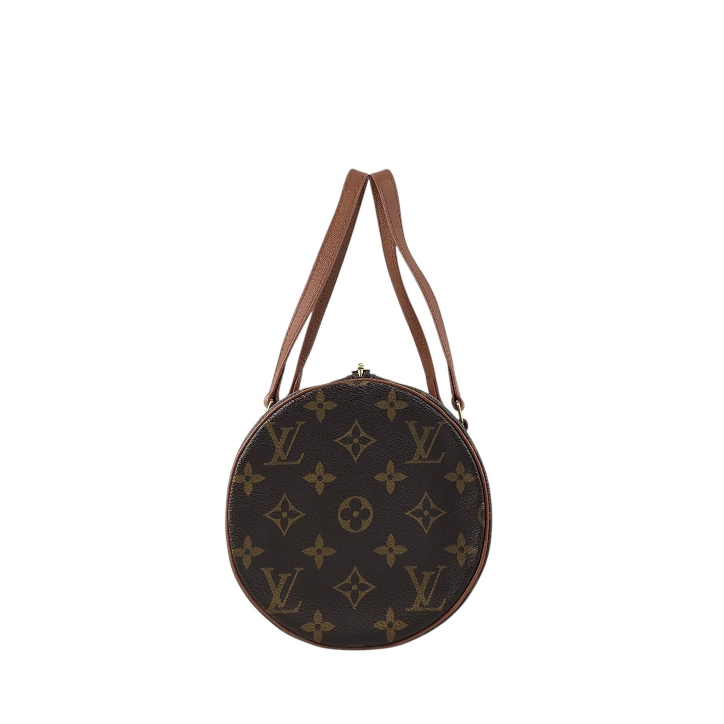 LOUIS VUITTON Monogram Handbag Brown Vintage 4gch42