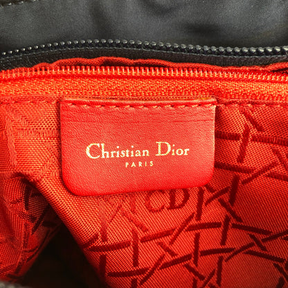 Christian Dior Cannage CD Logo Charm Shoulder bag Hobobag Navy Vintage 55p7w6