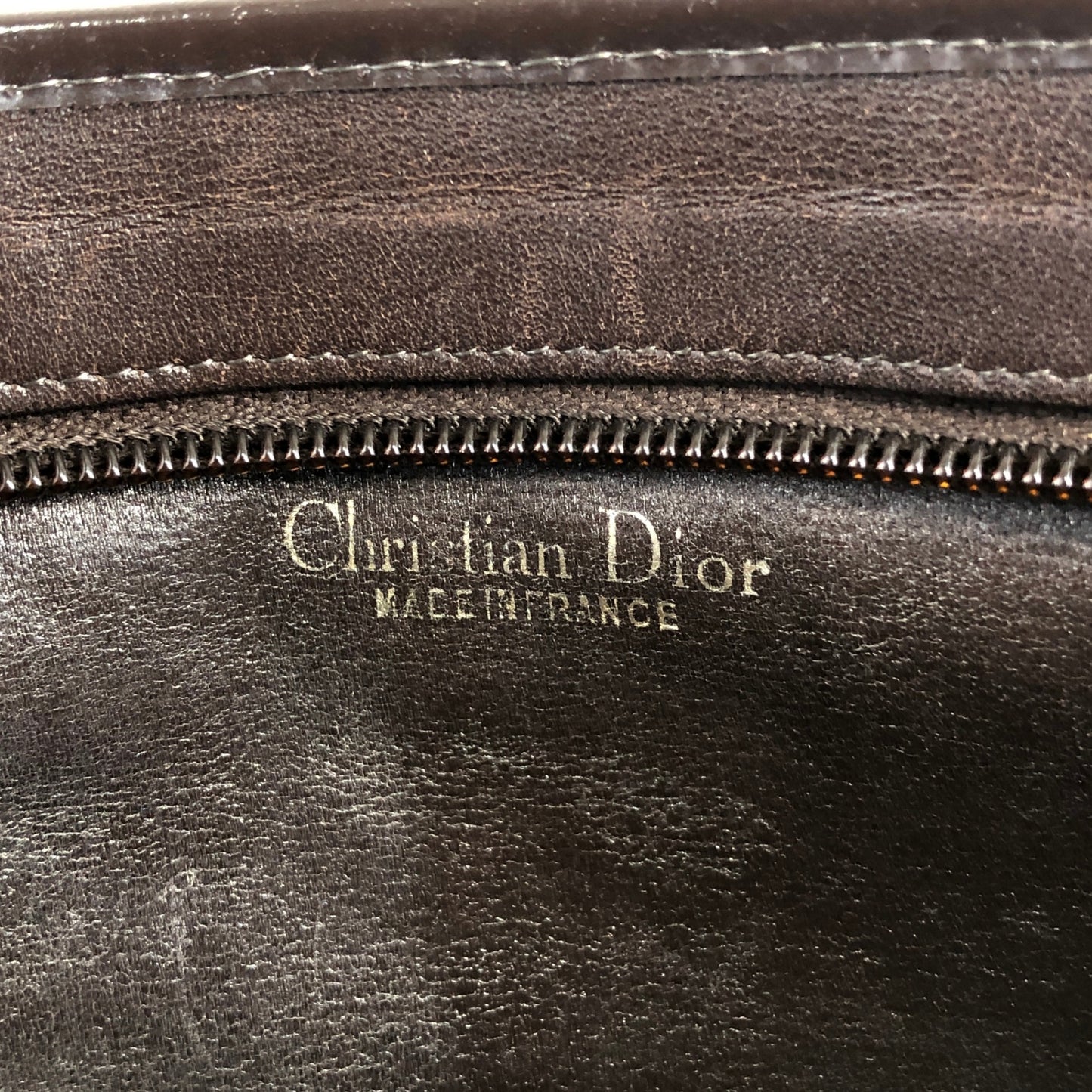 Christian Dior Trotter CD Logo Shoulder bag Brown Vintage 2wn55h