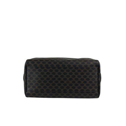 CELINE Macadam Blason Two-way Small Boston bag Shoulder bag Black Vintage d4zwjm