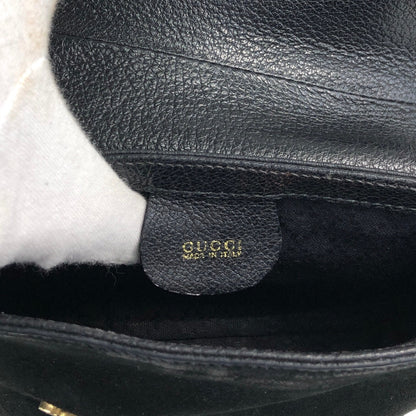 GUCCI Horse Bit Small Shoulder bag Black Vintage wevswd