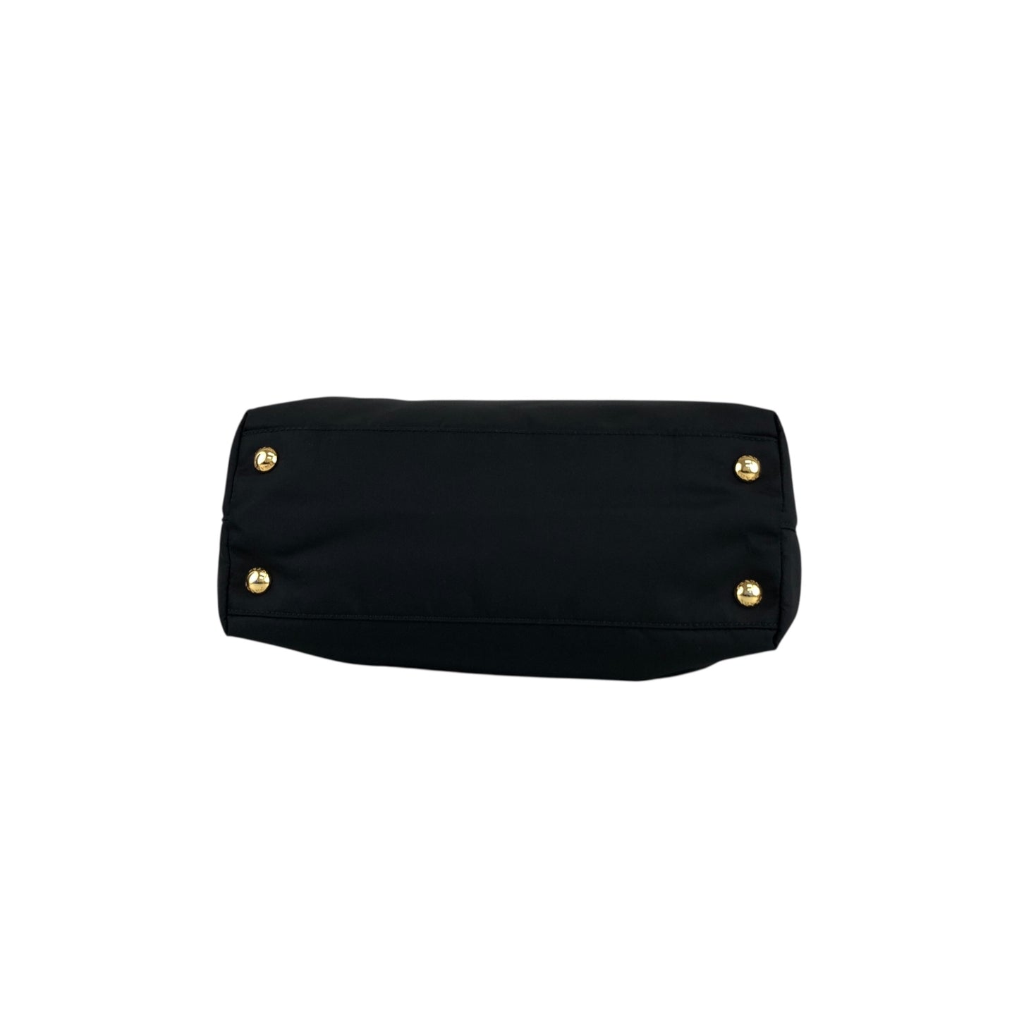 PRADA Tessuto Triangle Logo Totebag Black Vintage bsmm74