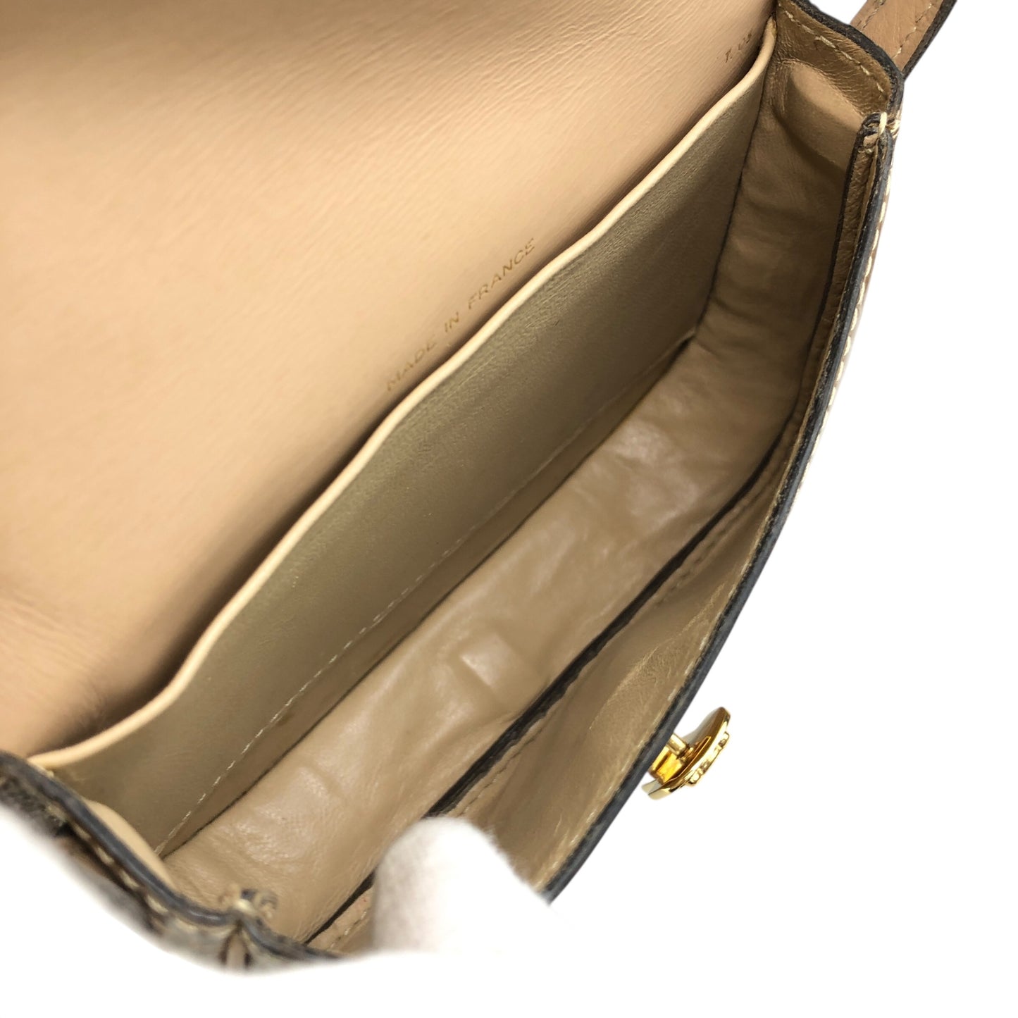 CELINE Blason Shoulder bag Brown Vintage 8xy6kp