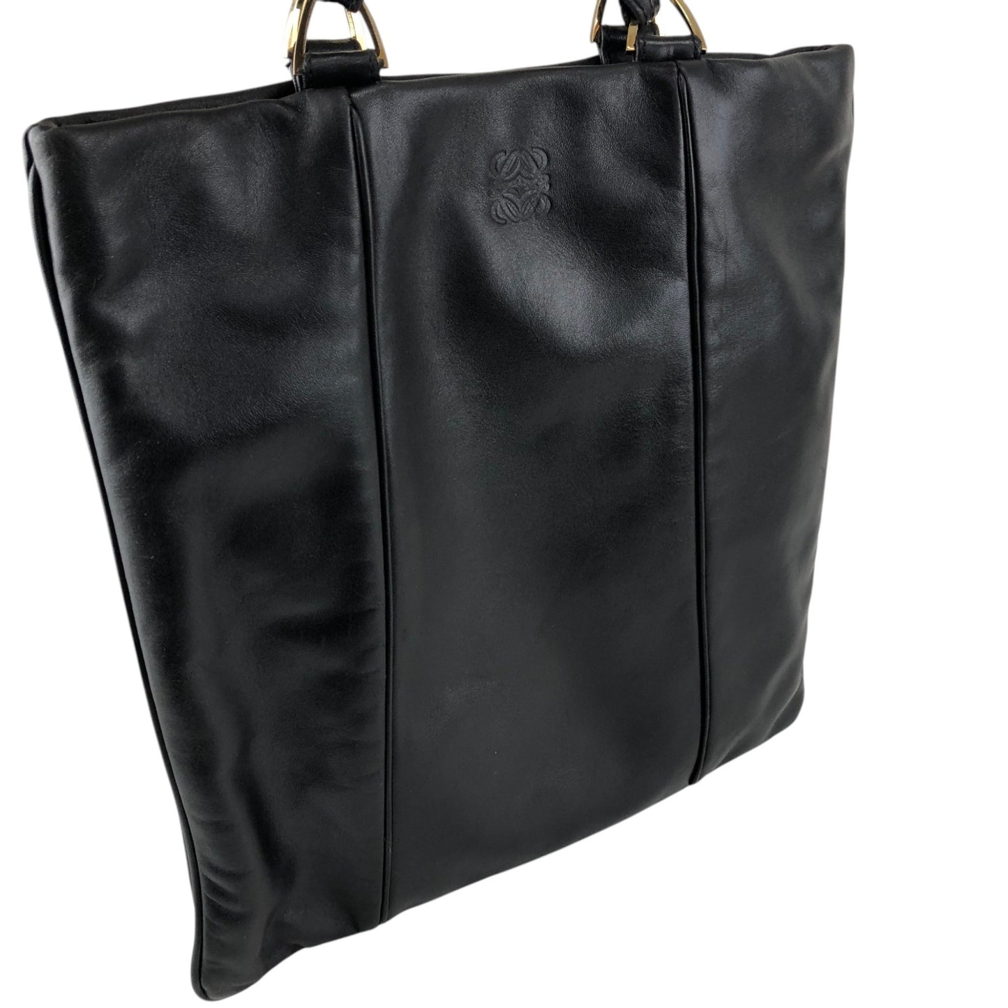 LOEWE Anagram Handbag Totebag Black Vintage wh5jjz