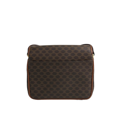 CELINE Macadam Triomphe Shoulder bag Brown Vintage 8c7giv