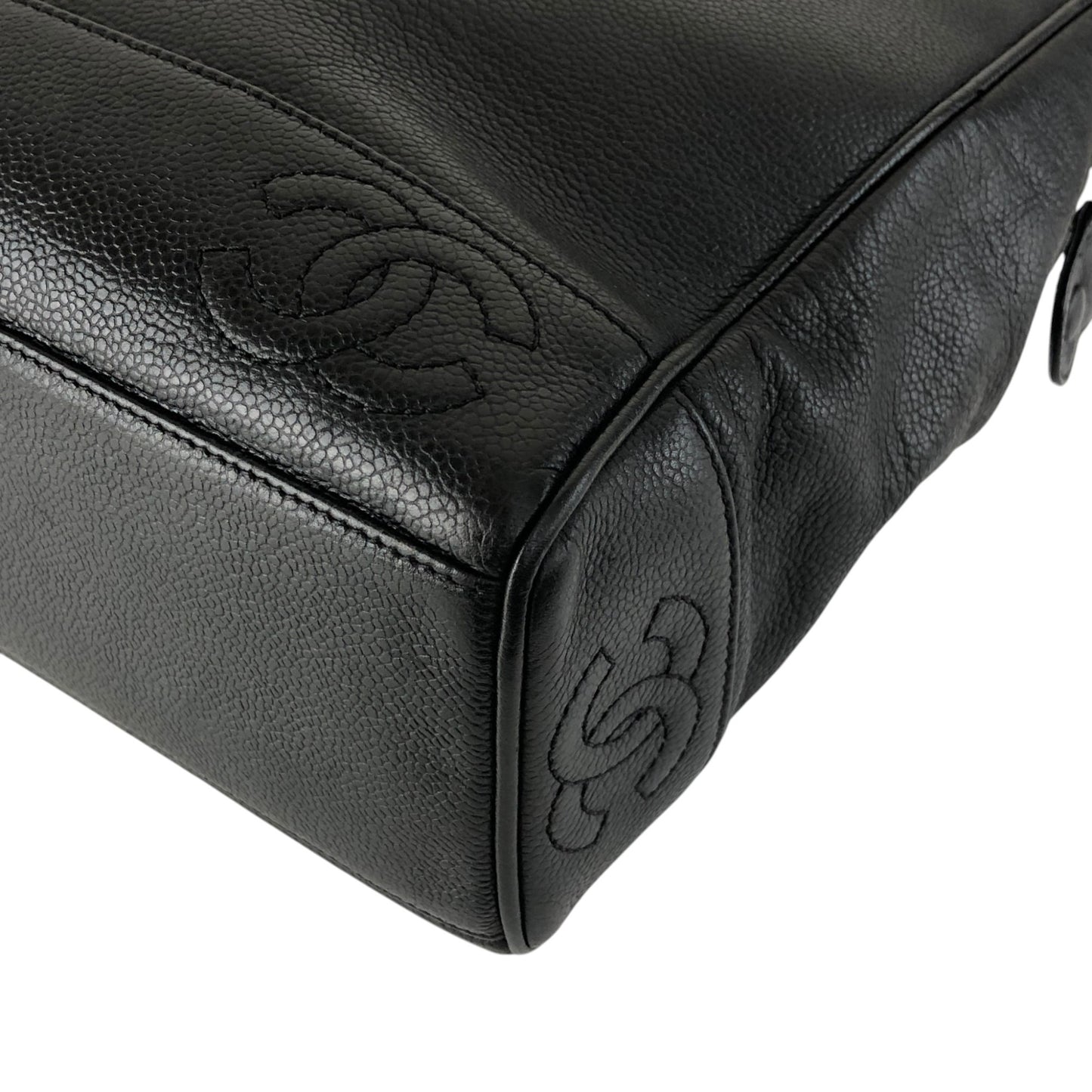 CHANEL Coco Mark Chain Shoulder bag Black Vintage gph8sd