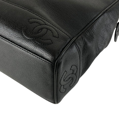 CHANEL Coco Mark Chain Shoulder bag Black Vintage gph8sd