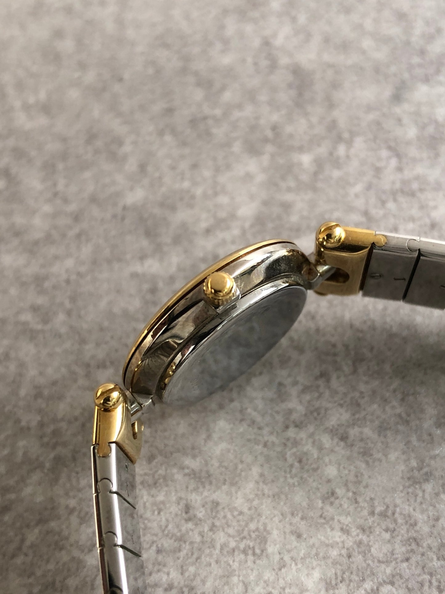 Christian Dior Quartz Watch Silver×Gold 3025 Vintage irm46k