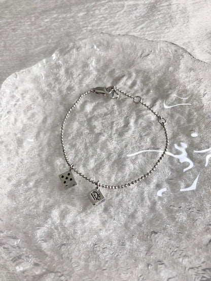 Christian Dior Logo Bracelet Silver Vintage 5ynpw5